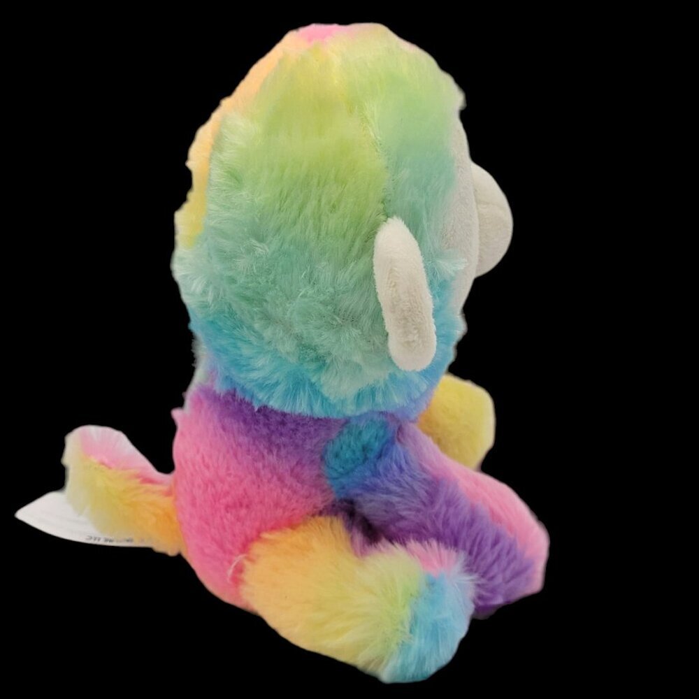 Animal Adventure Monkey 7" Seated Pastel Multicolor Soft Eyes Colorful 2019 - Picture 2 of 7
